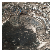 Detail of Silver Chinese shoe, circa 1912