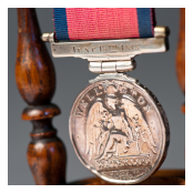 Detail of Waterloo Medal awarded to Ensign John Ditmas