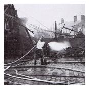 1 R IRISH firefighting in Manchester on Operation BURBERRY