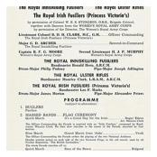 Programme North Irish Brigade Tout USA 1964.
