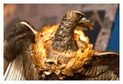 Replica French Eagle captured during the Napoleonic Wars