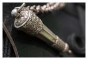 Detail of whistle from Napoleonic cross belt