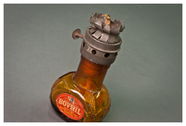 Bovril bottle oil lamp
