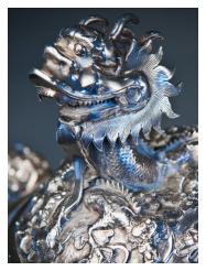 Detail from an item of Regimental Silver, Inniskillings Museum Silver ROYAL INNISKILLING FUSILIERS