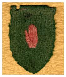 Original shoulder flash of 36th Ulster Division Iimage © Copyright, RUR Collection)