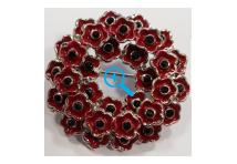 Lapel Badge - Poppy Wreath