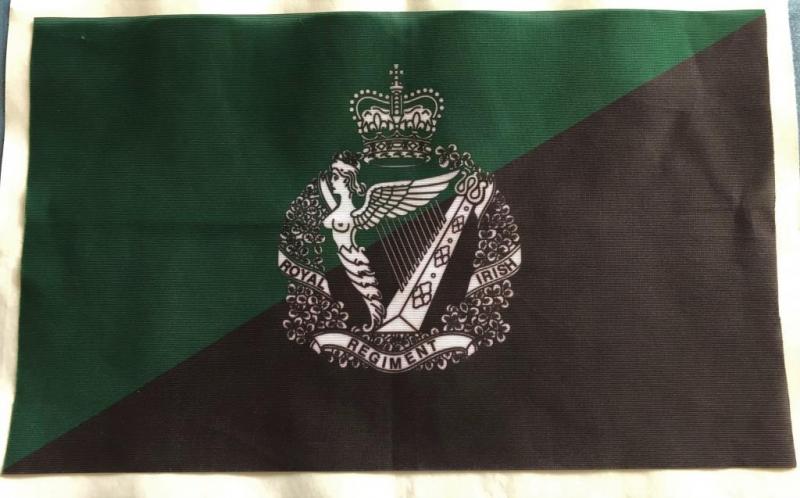 Royal Irish Fusiliers Kings Colours 9th Battalion flag 5x3ft 